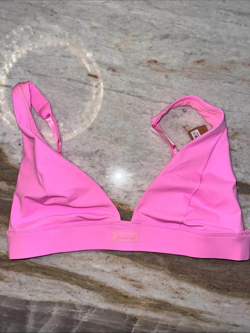 🔥NWT (SET) SKIMS Plunge Bikini Top & Cheeky Tanga (MEDIUM) Light Pink👙